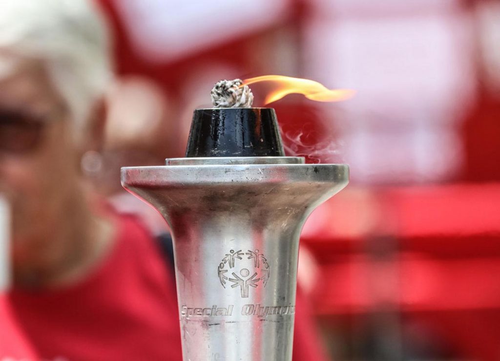 Das Feuer der "Special Olympics" in Köln am 29. Juli 2022 zu Gast. | Foto: Bopp